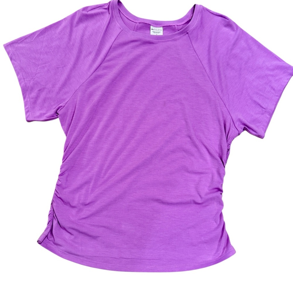 NWT Athleta Purple Cinch Tee.  SZ. M